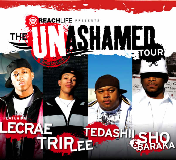 Unashamed Tour 2008!  Dates and Website